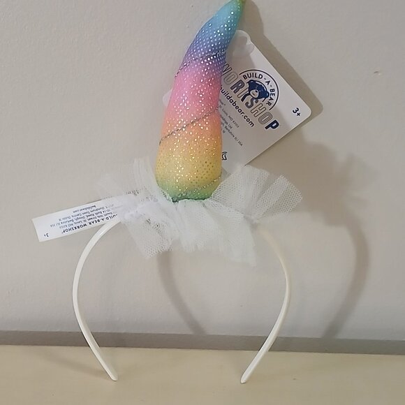 NWT Build-A-Bear rainbow unicorn headband - Picture 1 of 3
